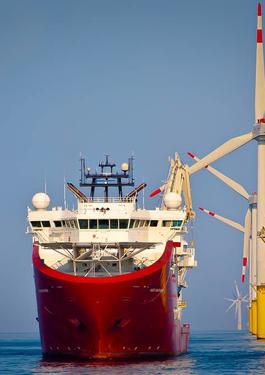 An OSV and offshore winds