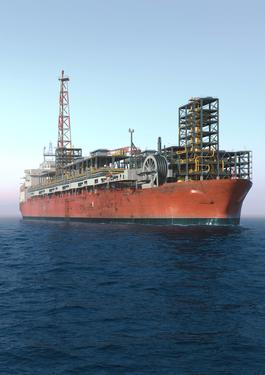 3D visual of a FPSO