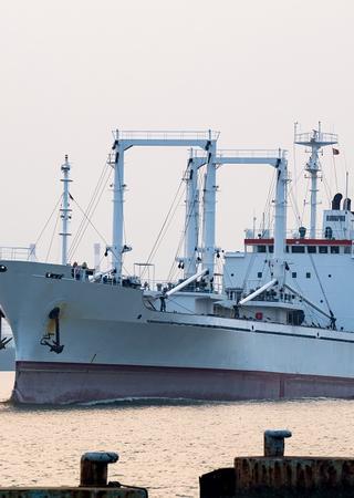 Reefer vessel in operation